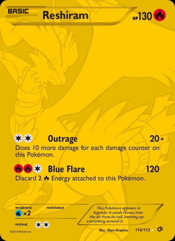 Reshiram (114 Full Art Secret Rare)