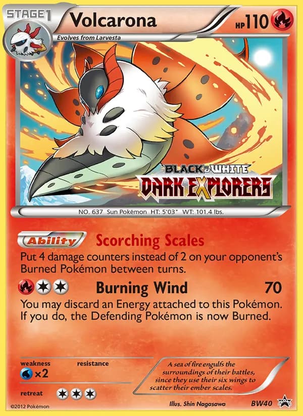 Volcarona - BW40 (Prerelease) [Staff]