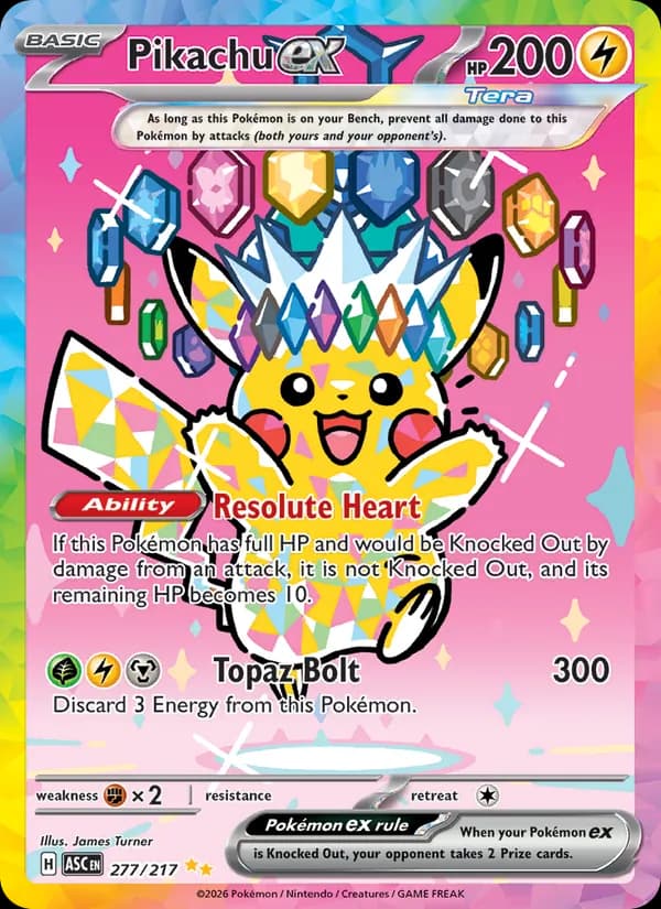 Pikachu ex #277/217