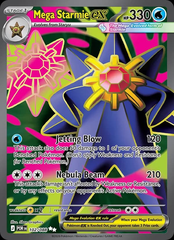 Mega Starmie ex - 102/088