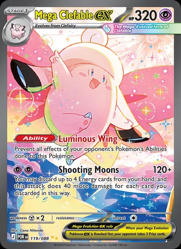 Mega Clefable ex - 119/088