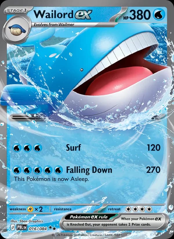 Wailord ex - 016/084
