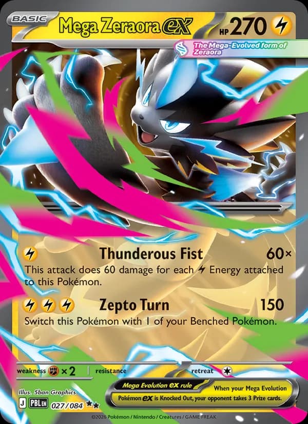 Mega Zeraora ex - 027/084