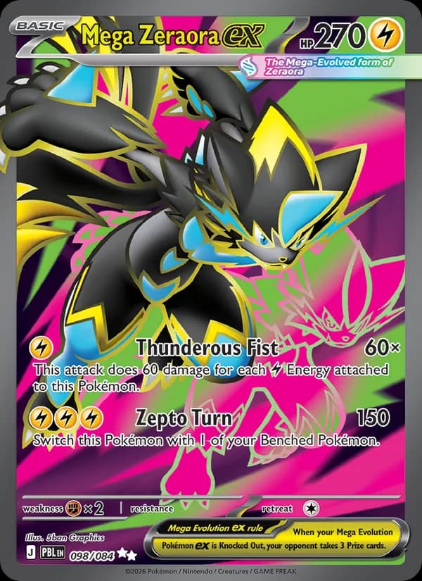 Mega Zeraora ex - 098/084