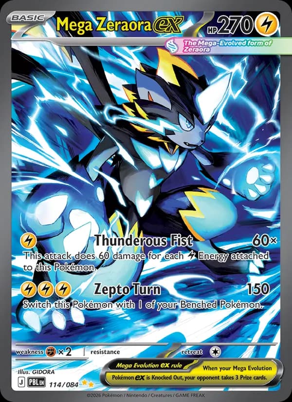 Mega Zeraora ex - 114/084