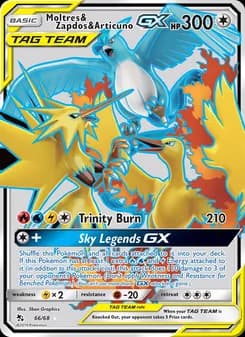 Moltres & Zapdos & Articuno GX (Full Art)