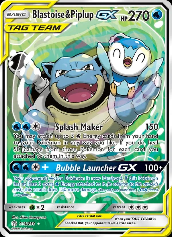 Blastoise & Piplup GX (Alternate Full Art)