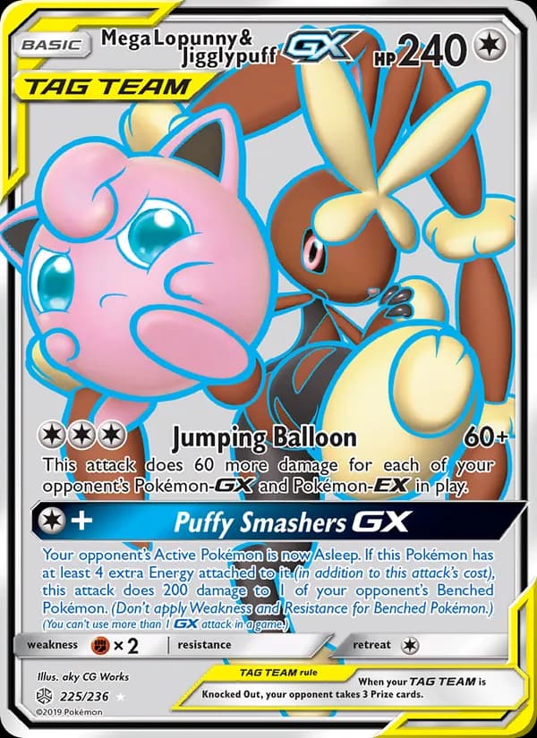 Mega Lopunny & Jigglypuff GX (Full Art)