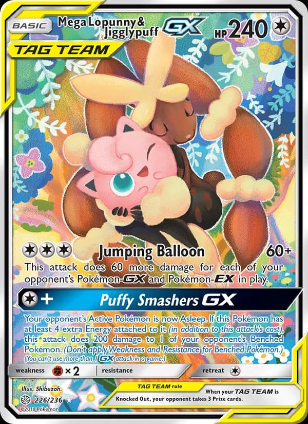 Mega Lopunny & Jigglypuff GX (Alternate Full Art)