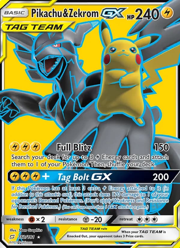 Pikachu & Zekrom GX (Full Art)