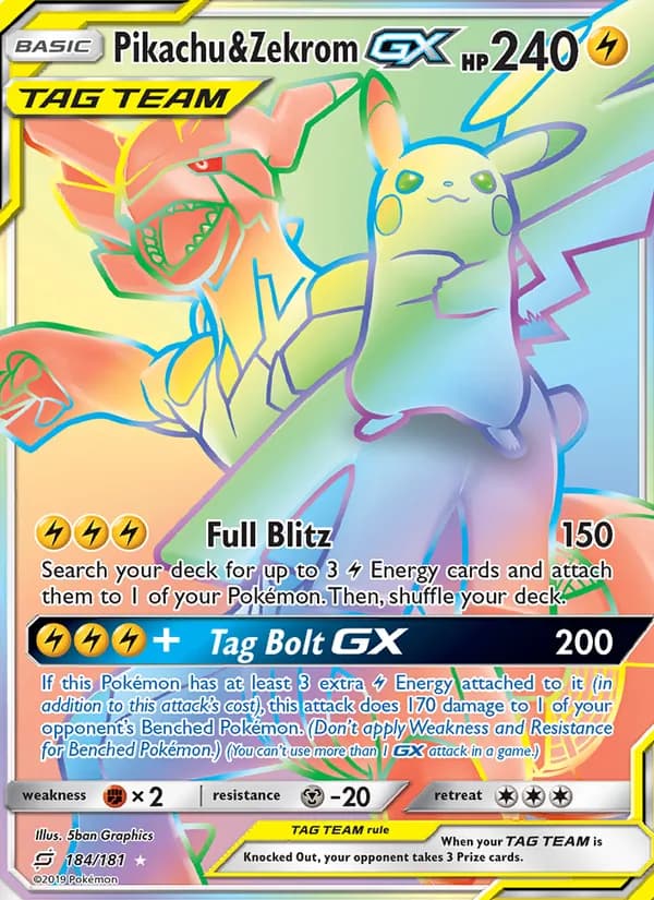 Pikachu & Zekrom GX (Secret)