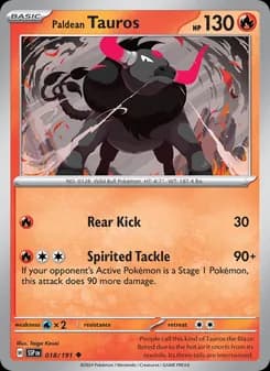 Paldean Tauros - 018/191