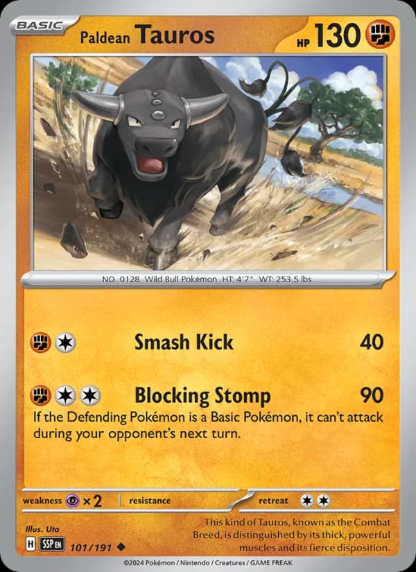 Paldean Tauros - 101/191