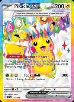 Pikachu ex - 219/191