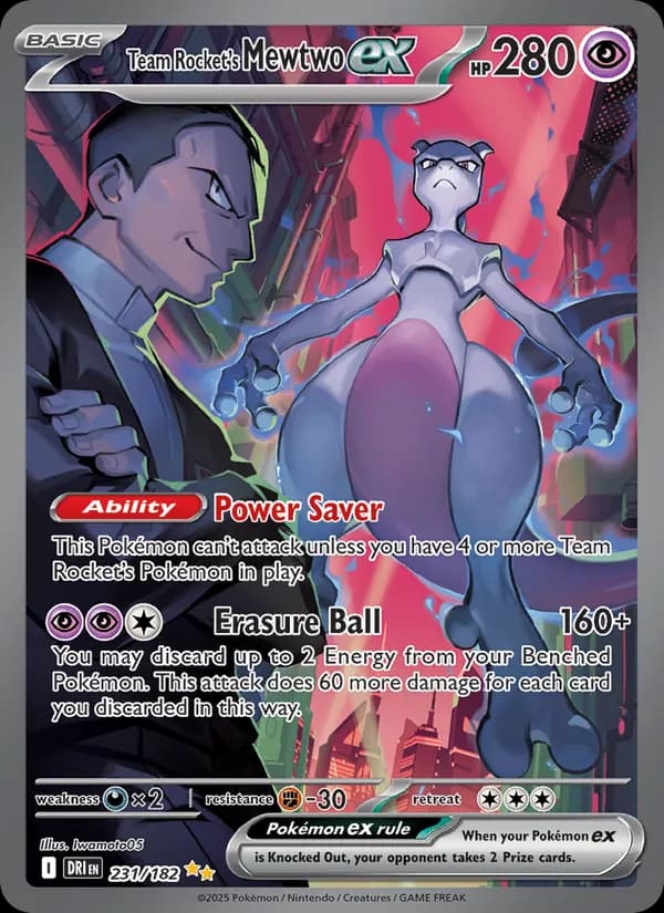 Team Rocket's Mewtwo ex #231/182