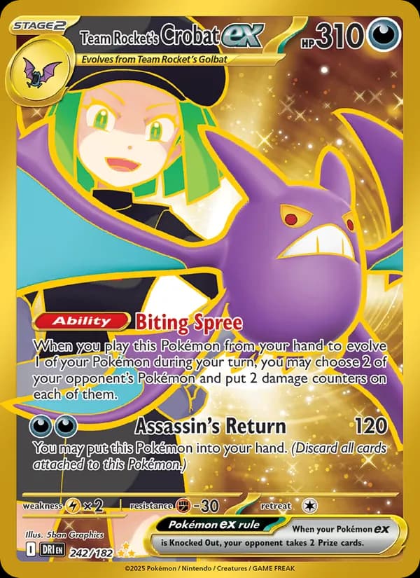 Team Rocket's Crobat ex - 242/182