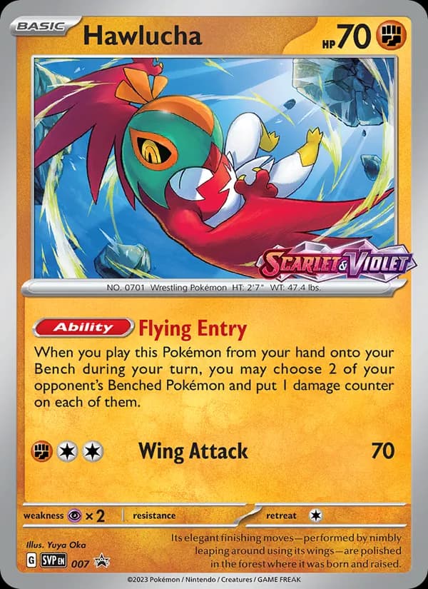 Hawlucha - 007 (Prerelease) [Staff]