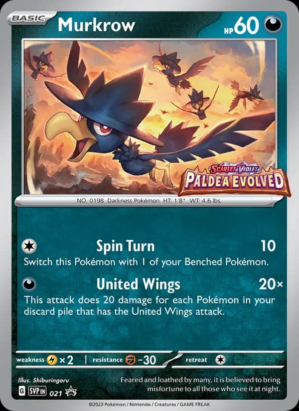 Murkrow - 021 (Prerelease) [Staff]