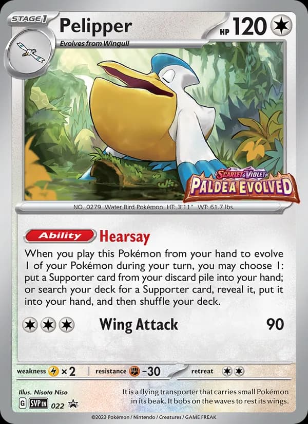Pelipper - 022 (Prerelease) [Staff]