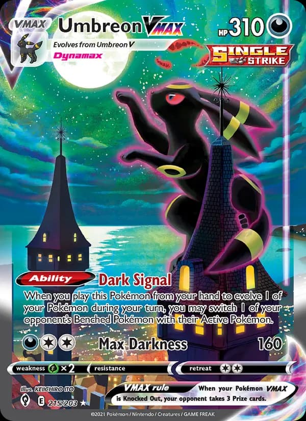 Umbreon VMAX (Alternate Art Secret) #215/203