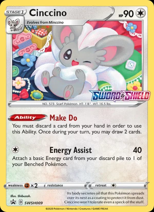 Cinccino - SWSH009 (Prerelease) [Staff]