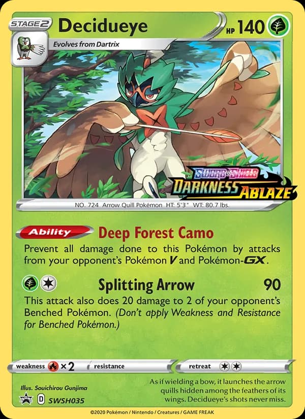 Decidueye - SWSH035 (Prerelease) [Staff]