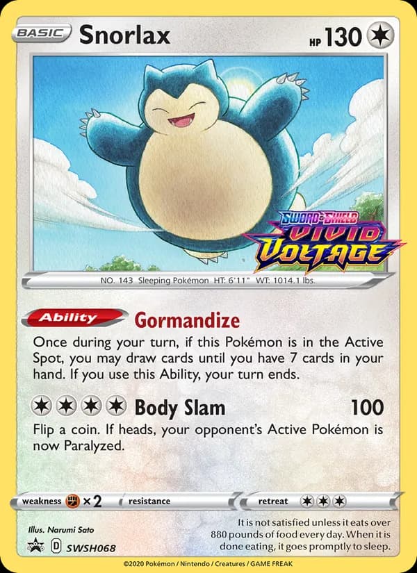 Snorlax - SWSH068 (Prerelease)