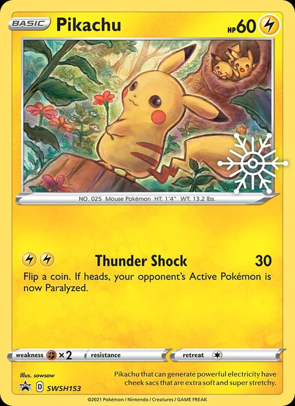 Pikachu - SWSH153 (Holiday Calendar)