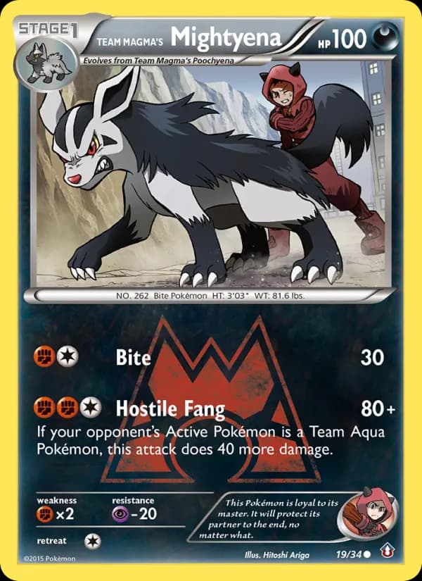 Team Magma's Mightyena