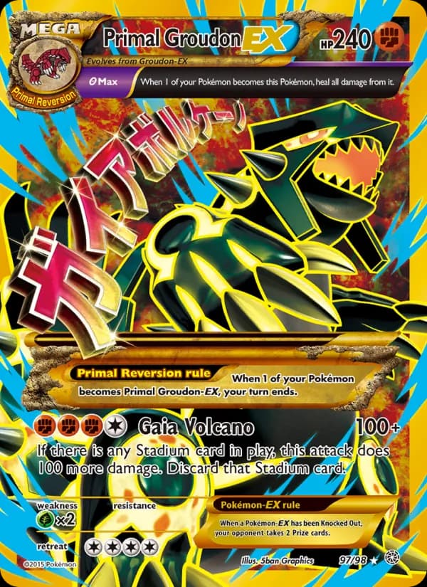 Primal Groudon EX (Shiny Full Art) #97/98