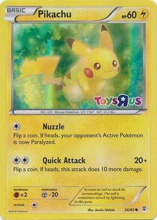 Pikachu - 26/83 (Toys R Us)