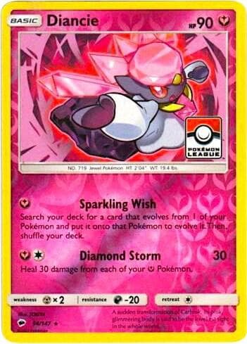 Diancie - 94/147 (Pokemon League)
