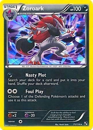 Zoroark - 71/114 (Cracked Ice Holo)