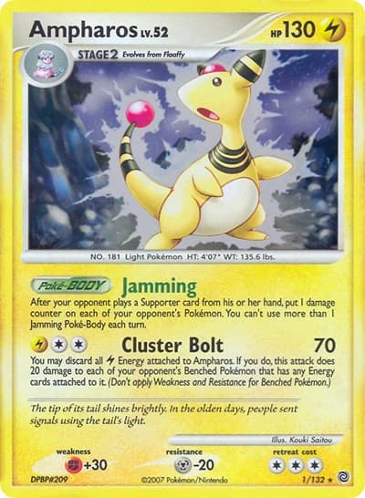 Ampharos - 1/132 (DP Secret Wonders)