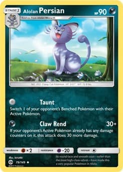 Alolan Persian - 79/149 (Cosmos Holo)
