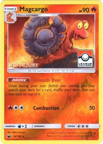 Magcargo - 24/168 (Pokemon League) [3rd Place]