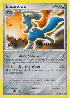 Lucario - 53/127 (Prerelease) [Staff]