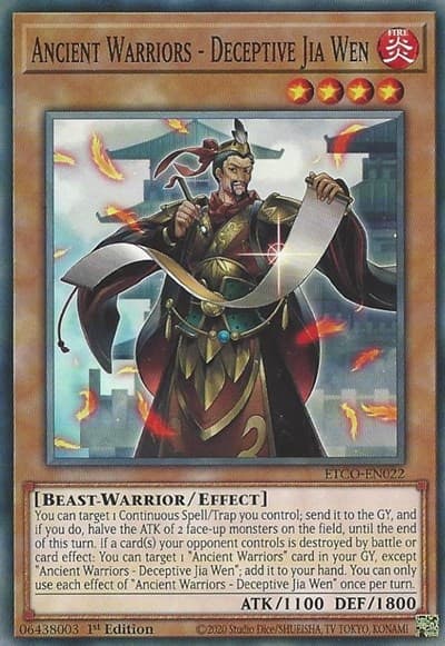 Ancient Warriors - Deceptive Jia Wen