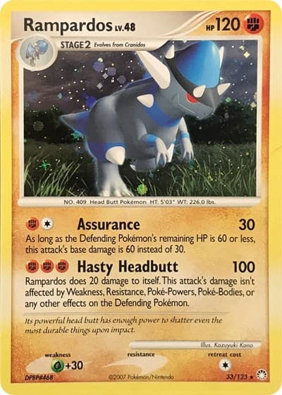 Rampardos - 33/123 (Cosmos Holo)