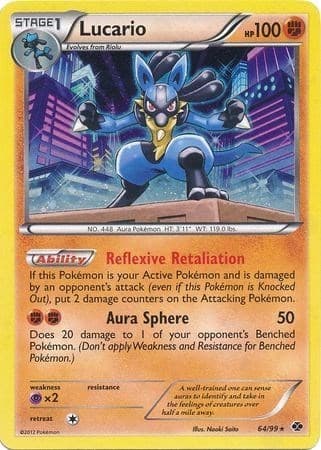 Lucario - 64/99 (Cosmos Holo)