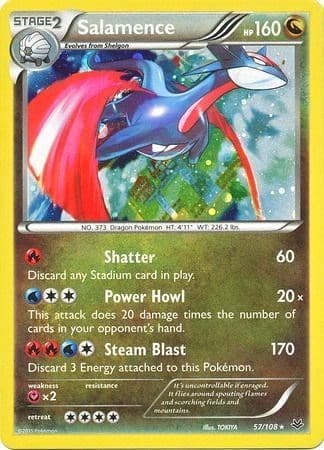 Salamence - 57/108 (Cosmos Holo)
