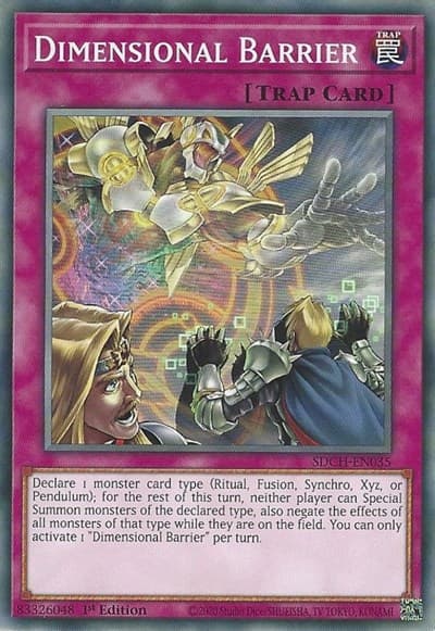 Dimensional Barrier