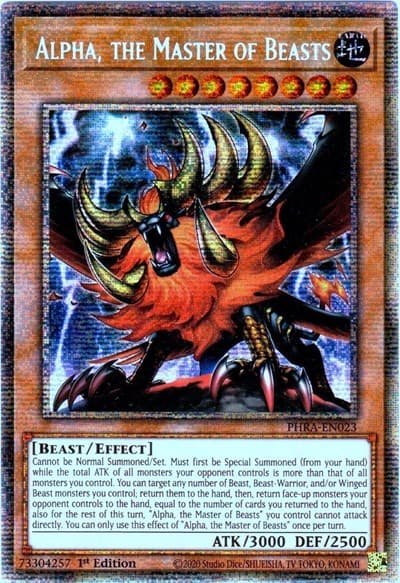 Alpha, the Master of Beasts (Starlight Rare)