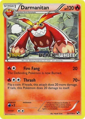 Darmanitan - 25/114 (Prerelease) [Staff]