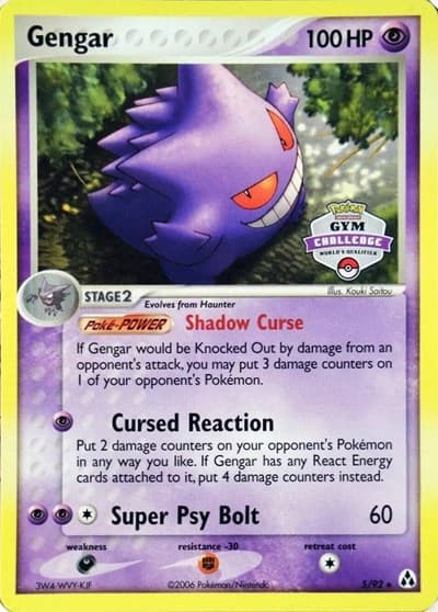 Gengar - 5/92 (Gym Challenge)