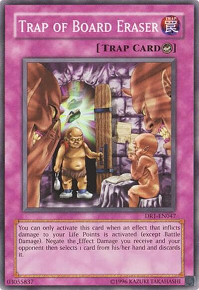 Trap of Board Eraser