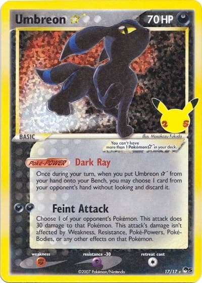 Umbreon Star #17/17