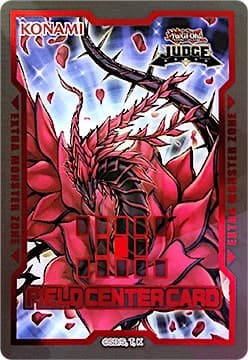 Official Judge Field Center Token: Black Rose Dragon