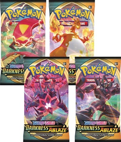Darkness Ablaze Booster Pack Art Bundle [Set of 4]
