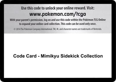 Code Card - Mimikyu Sidekick Collection